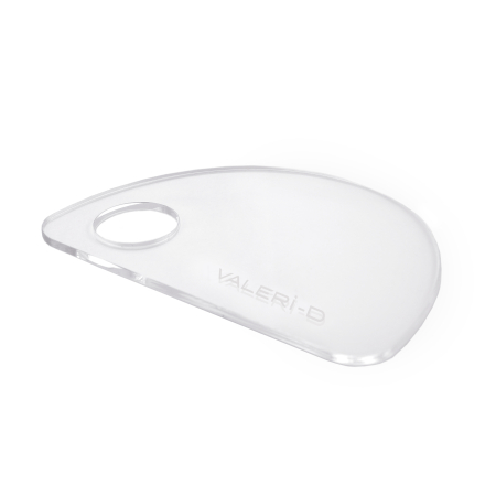 Палитра косметическая, прозрачная полуовал