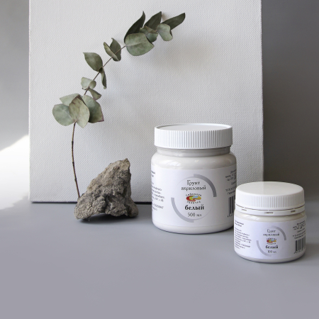 Грунт акриловый. Цвет белый. 500 мл. Грунт акриловый. Цвет белый. 500 мл.